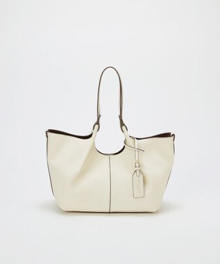 TOPKAPI 【TREASURE TOPKAPI】ソフトレザー センターステッチ 2way トートバッグ オフ