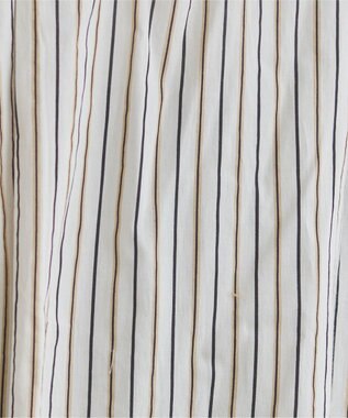 WEGO 着丈が選べる オーバーサイズ バンドカラー シャツ / ストライプ / 無地 柄1