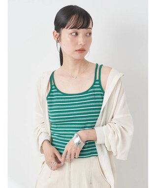 earth music&ecology クロップドキャミソール Off White