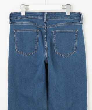 J.PRESS LADIES S 【洗える】裏起毛ストレッチ デニム パンツ ユーズド系