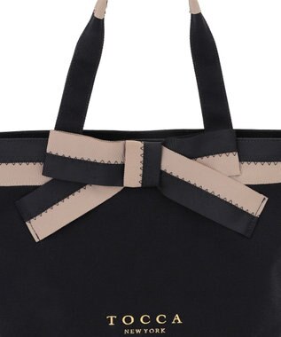 TOCCA KNOT IN CONTRAST CANVASTOTE キャンバストート ブラック系