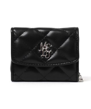 WEGO メタルロゴキルティングウォレット ブラック