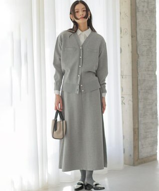 組曲 S エアリーシャーティング オーバーシャツ ホワイト系