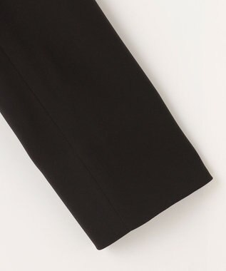 自由区 【XSサイズ～/洗える】ダブルフェイススーティング ノーカラージャケット ネイビー系