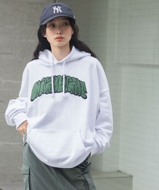 WEGO ヘビーウエイトグラフィティプルパーカー ホワイト