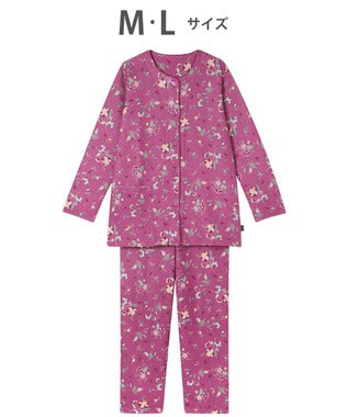 WACOAL ワコール_リラックス＆スリープ パジャマ キルトニット素材(本体) あったか 長袖 長ズボン ミントン レディース NDW458 /ワコール