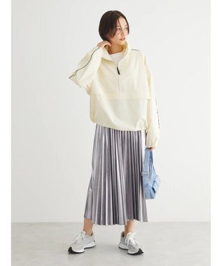 Green Parks ・ＥＬＥＮＣＡＲＥ　ＤＵＥ　メタリックプリーツスカート Silver