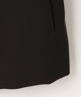 自由区 【XSサイズ～/洗える】ダブルフェイススーティング ノーカラージャケット ネイビー系