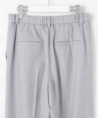 自由区 ウールサキソニーテーパード パンツ ライトグレー系