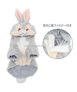 PET PARADISE ディズニー とんすけ なりきりパーカー 小型犬 グレー