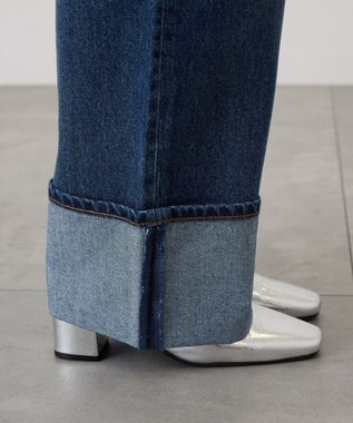 AMERICAN HOLIC ロールアップデニムパンツ Medium Indigo
