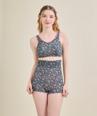 une nana cool ナイトアップブラ MADE WITH LIBERTY FABRIC コーラル