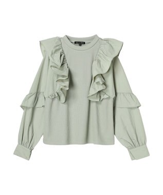 Green Parks ・ＳＵＧＡＲ　ＳＰＯＯＮ　ラッフルキリカエプルオーバー Light Khaki