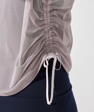 Chacott チュールトップ グレージュ