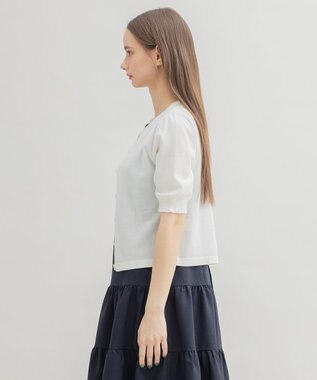 TOCCA 【洗える！】SWAN CREWNECK クルーネック カーディガン アイボリー系