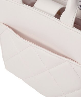 Maison de FLEUR スカーフ付きパールキルティングトートバッグ Light Pink