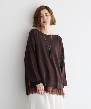 YECCA VECCA レースキャミソール Brown