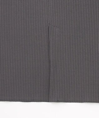 J.PRESS LADIES 【洗える】リブ ナロー スカート スレート系