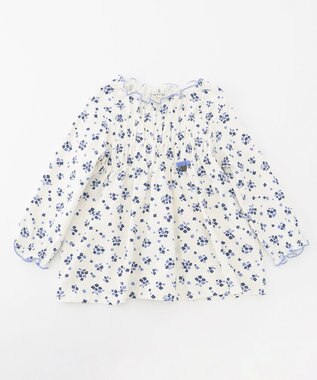  【80-100cm】シャーリングブラウス Tシャツ