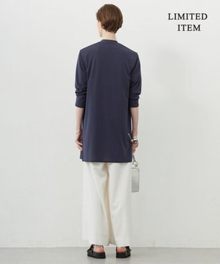 ICB L 【WEB限定・接触冷感・洗える】PINION ロングカーディガン ブルーグレー系