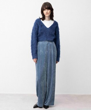 NAVE 【Nave】モヘアシャギーニットトップス ブルー系