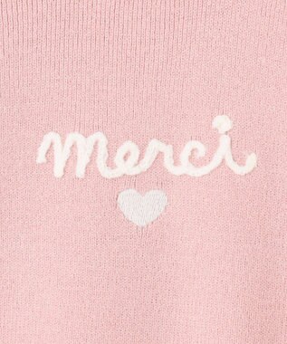 ANY KIDS 肩フリル しあわせタッチニット ピンク