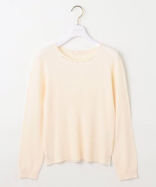 ANY SIS 【洗える】プチジュエル ニット アイボリー