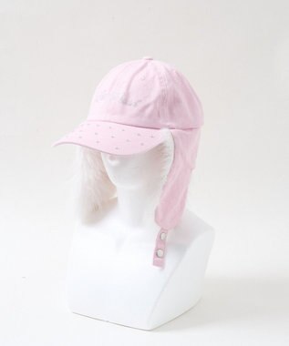 WEGO ラインストーンドッグイヤーキャップ ライトピンク