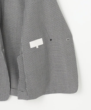 自由区 L 【洗える】ビエラチェックテーラード ジャケット ハウンドトゥース