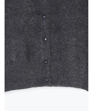 Te chichi ラメシャギークルーネックカーディガン チャコールグレー