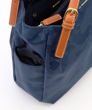 LA BAGAGERIE シャドージャカード A4トートバッグ ネイビー