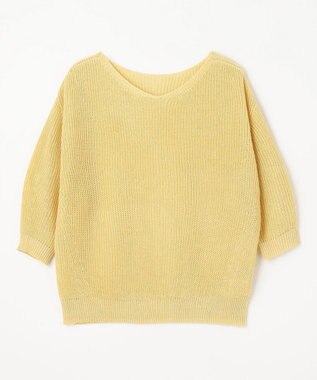 ANY L 【洗濯機可/前後着用可/アンチピリング】２ＷＡＹドライニット イエロー