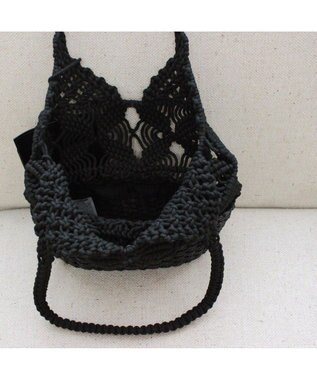 ROOTOTE 1149【カゴバッグ】LT.デリ.マクラメ-C 02：ブラック