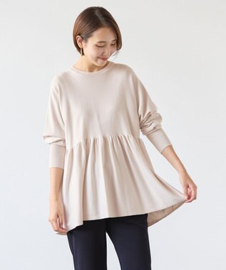 UNFILO マイビューティニット ペプラム アイボリー