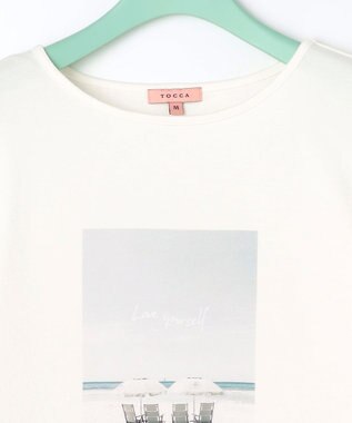 TOCCA 【洗える】LOVE YOURSELF TEE Tシャツ ホワイト系