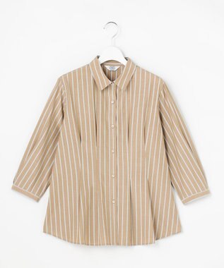 J.PRESS LADIES S TC ハイカウントストライプ シャツ ブラウス