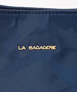 LA BAGAGERIE シャドージャカード A4トートバッグ ネイビー