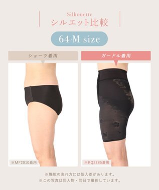 Wing ガードル 【ハミデンヌ】 ウエストのハミ肉すっきりカバー ロング丈 KQ2785 ウイング／ワコール ブラック