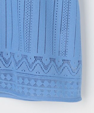 自由区 S レースエッジ プルオーバー ブルーグレー