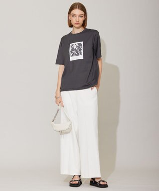 ICB 【洗える】 シェルタリングドライオックス ワイドパンツ オフホワイト系