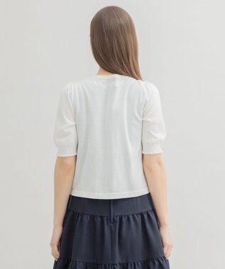 TOCCA 【洗える！】SWAN CREWNECK クルーネック カーディガン アイボリー系