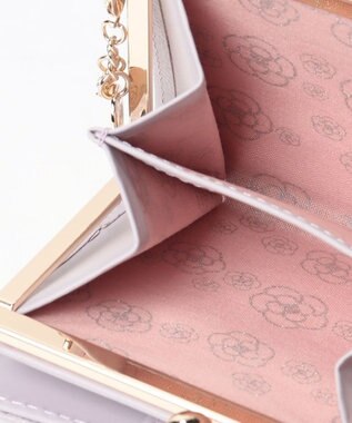 CLATHAS モマン 口金二つ折り財布 ラベンダー