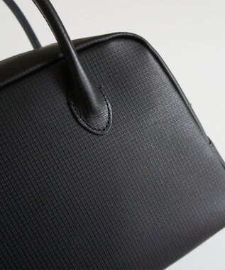 TIDEWAY MOSS グリッド ボストンバッグ M ブラック