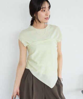 CRAFT STANDARD BOUTIQUE 【2点SET】ストール付きノースリーブニットプルオーバー