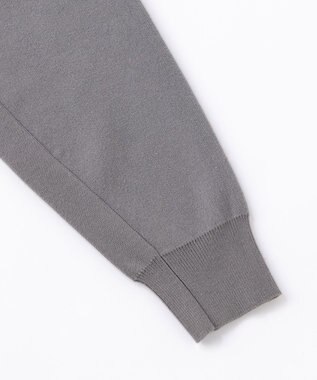 UNFILO MENS 【新色追加】スウェットライク クルーニット [24年秋冬商品] グレー