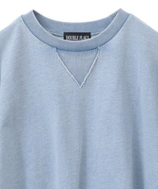 Green Parks ・ＤＯＵＢＬＥ　ＦＬＡＧＳ　７分袖スウェット Blue