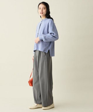 ANY 【LEE掲載/6サイズ展開/裏起毛/ウエストゴム】ウォームワイドパンツ チャコール