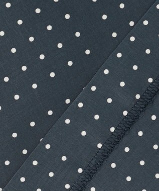 J.PRESS LADIES L 【洗える】ブロックドットプリント フレアー スカート ダルブルー系5