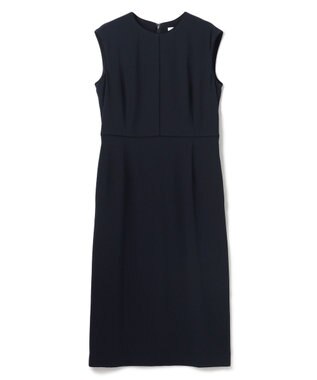 BEIGE， 【セットアップ対応】CINDY / 配色ライン クルーネックドレス Navy x Black