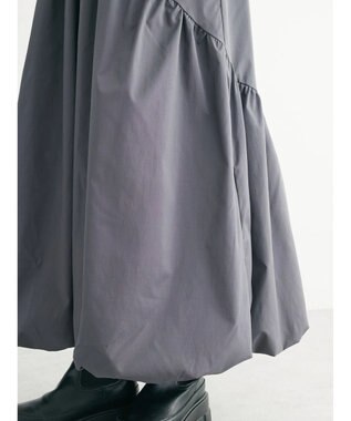 Green Parks ・ＥＬＥＮＣＡＲＥ　ＤＵＥ　ティアードバルーンスカート Charcoal Gray